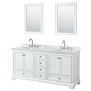 Deborah 72" Free Standing Double Vanity Set with Wood Cabinet, Marble Vanity Top, and Framed Mirror - image 8