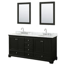 Deborah 72" Free Standing Double Vanity Set with Wood Cabinet, Marble Vanity Top, and Framed Mirror - image 13