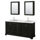 Deborah 72" Free Standing Double Vanity Set with Wood Cabinet, Marble Vanity Top, and Medicine Cabinet - image 14