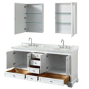 Deborah 72" Free Standing Double Vanity Set with Wood Cabinet, Marble Vanity Top, and Medicine Cabinet - image 16