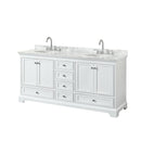 Deborah 72" Free Standing Double Vanity Set with Wood Cabinet and Marble Vanity Top - image 8