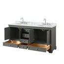Deborah 72" Free Standing Double Vanity Set with Wood Cabinet and Marble Vanity Top - image 16