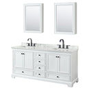Deborah 72" Free Standing Double Vanity Set with Wood Cabinet, Marble Vanity Top, and Medicine Cabinet - image 11