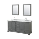 Deborah 72" Free Standing Double Vanity Set with Wood Cabinet, Marble Vanity Top, and Medicine Cabinet - image 12