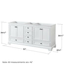 Deborah 71" Free Standing Double Wood Vanity Cabinet Only with Mirror - Less Vanity Top - image 3