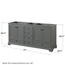 Deborah 71" Double Free Standing Wood Vanity Cabinet Only - Less Vanity Top - image 4