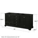 Deborah 71" Double Free Standing Wood Vanity Cabinet Only - Less Vanity Top - image 8