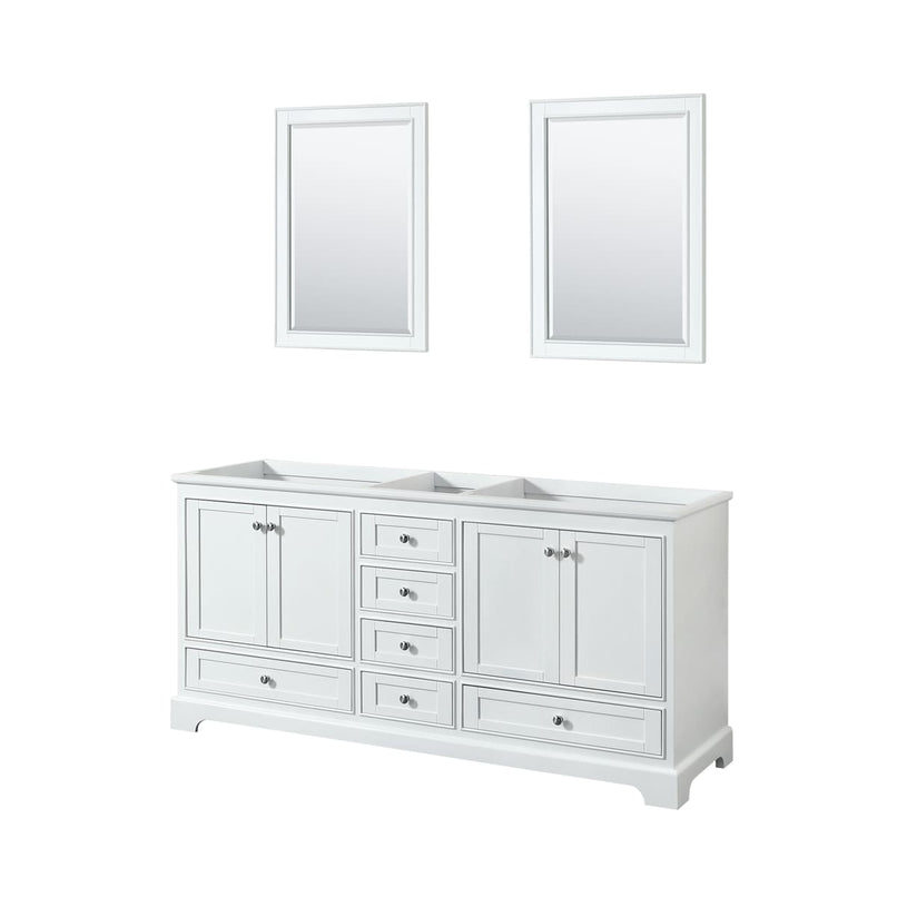 Deborah 71" Double Free Standing Wood Vanity Cabinet - Less Vanity Top - image 1