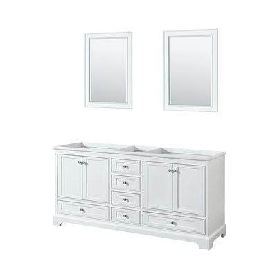 Deborah 71" Double Free Standing Wood Vanity Cabinet - Less Vanity Top - image 1