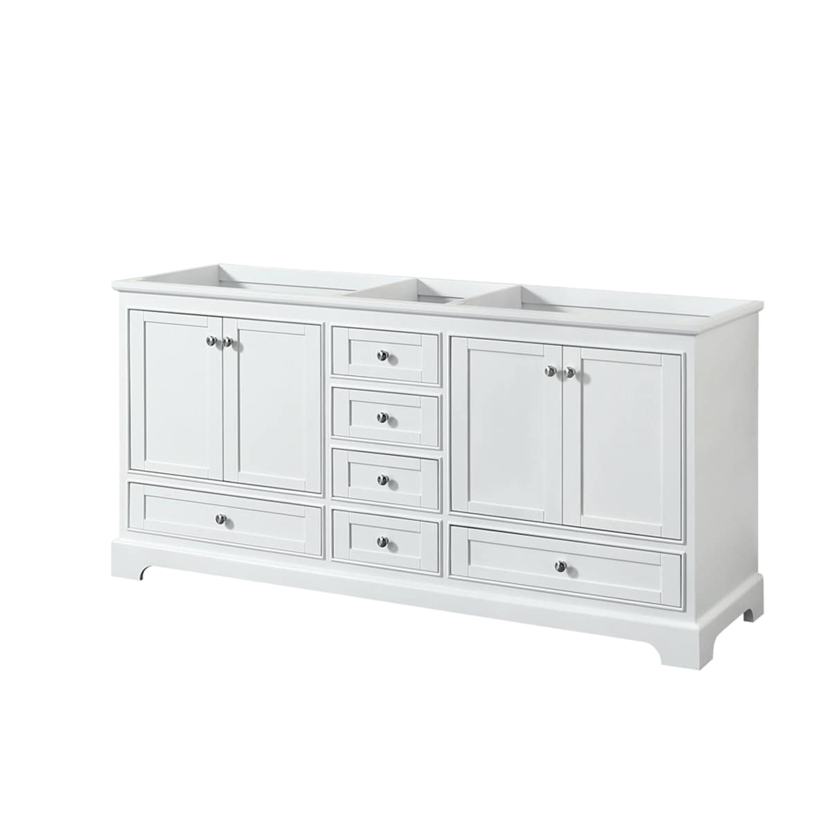 Deborah 71" Double Free Standing Wood Vanity Cabinet Only - Less Vanity Top