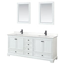 Deborah 80" Free Standing Double Basin Vanity Set with Cabinet, Quartz Vanity Top, and Framed Mirror - image 16