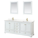 Deborah 80" Free Standing Double Basin Vanity Set with Cabinet, Quartz Vanity Top, and Framed Mirror - image 18