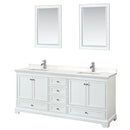 Deborah 80" Free Standing Double Basin Vanity Set with Cabinet, Quartz Vanity Top, and Framed Mirror - image 20