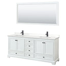 Deborah 80" Free Standing Double Basin Vanity Set with Cabinet, Quartz Vanity Top, and Framed Mirror - image 17