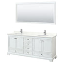 Deborah 80" Free Standing Double Basin Vanity Set with Cabinet, Quartz Vanity Top, and Framed Mirror - image 20