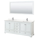 Deborah 80" Free Standing Double Basin Vanity Set with Cabinet, Quartz Vanity Top, and Framed Mirror - image 21