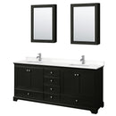 Deborah 80" Free Standing Double Basin Vanity Set with Cabinet, Quartz Vanity Top, and Medicine Cabinet - image 8