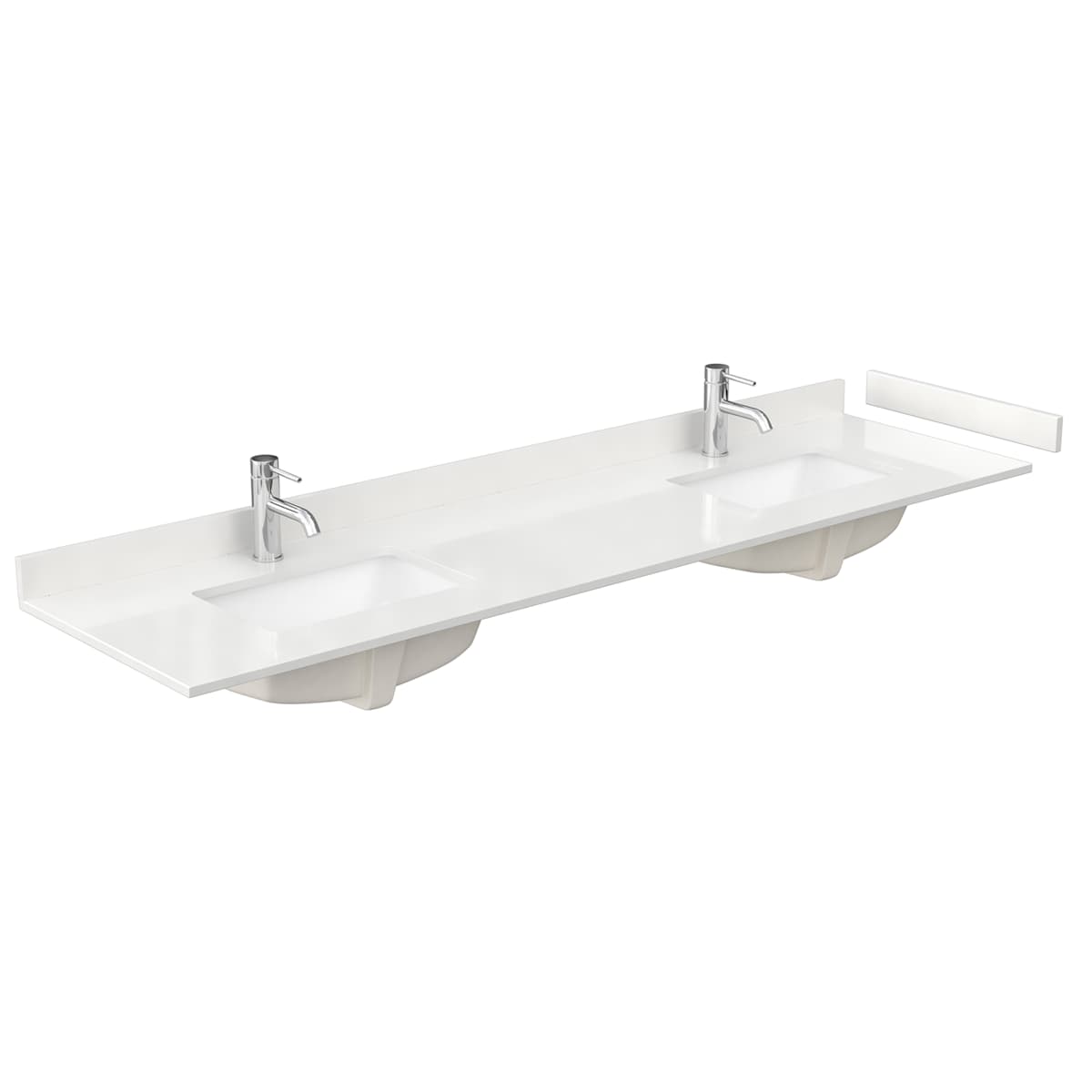 Deborah 80" Free Standing Double Basin Vanity Set with Cabinet, Quartz Vanity Top, and Medicine Cabinet - image 9
