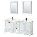 Deborah 80" Free Standing Double Basin Vanity Set with Cabinet, Quartz Vanity Top, and Medicine Cabinet - image 15