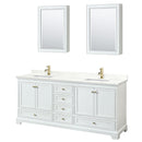 Deborah 80" Free Standing Double Basin Vanity Set with Cabinet, Quartz Vanity Top, and Medicine Cabinet - image 18