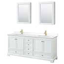 Deborah 80" Free Standing Double Basin Vanity Set with Cabinet, Quartz Vanity Top, and Medicine Cabinet - image 19