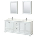 Deborah 80" Free Standing Double Basin Vanity Set with Cabinet, Quartz Vanity Top, and Medicine Cabinet - image 20