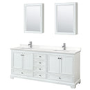 Deborah 80" Free Standing Double Basin Vanity Set with Cabinet, Quartz Vanity Top, and Medicine Cabinet - image 21