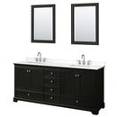 Deborah 80" Free Standing Double Basin Vanity Set with Cabinet, Quartz Vanity Top, and Framed Mirror - image 9