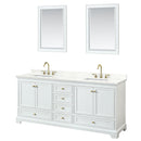 Deborah 80" Free Standing Double Basin Vanity Set with Cabinet, Quartz Vanity Top, and Framed Mirror - image 18