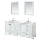 Deborah 80" Free Standing Double Basin Vanity Set with Cabinet, Quartz Vanity Top, and Framed Mirror - image 21