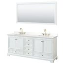 Deborah 80" Free Standing Double Basin Vanity Set with Cabinet, Quartz Vanity Top, and Framed Mirror - image 19