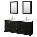 Deborah 80" Free Standing Double Basin Vanity Set with Cabinet, Quartz Vanity Top, and Medicine Cabinet - image 9