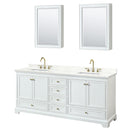 Deborah 80" Free Standing Double Basin Vanity Set with Cabinet, Quartz Vanity Top, and Medicine Cabinet - image 18