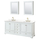 Deborah 80" Free Standing Double Basin Vanity Set with Cabinet, Quartz Vanity Top, and Medicine Cabinet - image 19