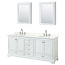 Deborah 80" Free Standing Double Basin Vanity Set with Cabinet, Quartz Vanity Top, and Medicine Cabinet - image 20