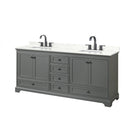 Deborah 80" Free Standing Double Basin Vanity Set with Cabinet and Quartz Vanity Top - image 9