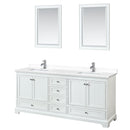 Deborah 80" Free Standing Double Basin Vanity Set with Cultured Marble Vanity Top and Framed Mirror - image 10
