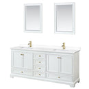 Deborah 80" Free Standing Double Basin Vanity Set with Cultured Marble Vanity Top and Framed Mirror - image 12