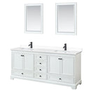 Deborah 80" Free Standing Double Basin Vanity Set with Cultured Marble Vanity Top and Framed Mirror - image 13
