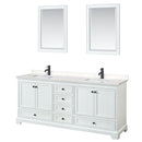 Deborah 80" Free Standing Double Basin Vanity Set with Cultured Marble Vanity Top and Framed Mirror - image 14