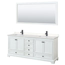 Deborah 80" Free Standing Double Basin Vanity Set with Cultured Marble Vanity Top and Framed Mirror - image 16