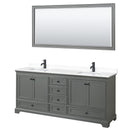 Deborah 80" Free Standing Double Basin Vanity Set with Cultured Marble Vanity Top and Framed Mirror - image 19