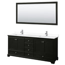 Deborah 80" Free Standing Double Basin Vanity Set with Cultured Marble Vanity Top and Framed Mirror - image 20