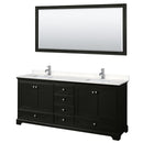 Deborah 80" Free Standing Double Basin Vanity Set with Cultured Marble Vanity Top and Framed Mirror - image 21