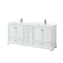 Deborah 80" Free Standing Double Basin Vanity Set with Cultured Marble Vanity Top - image 8