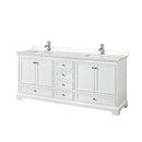 Deborah 80" Free Standing Double Basin Vanity Set with Cultured Marble Vanity Top - image 9