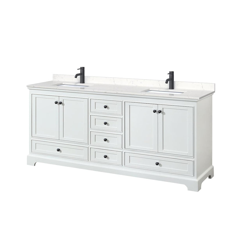 Deborah 80" Free Standing Double Basin Vanity Set with Cultured Marble Vanity Top - image 13