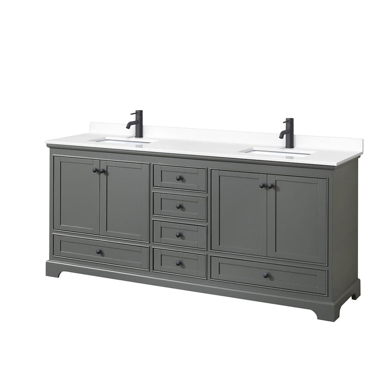Deborah 80" Free Standing Double Basin Vanity Set with Cultured Marble Vanity Top - image 16