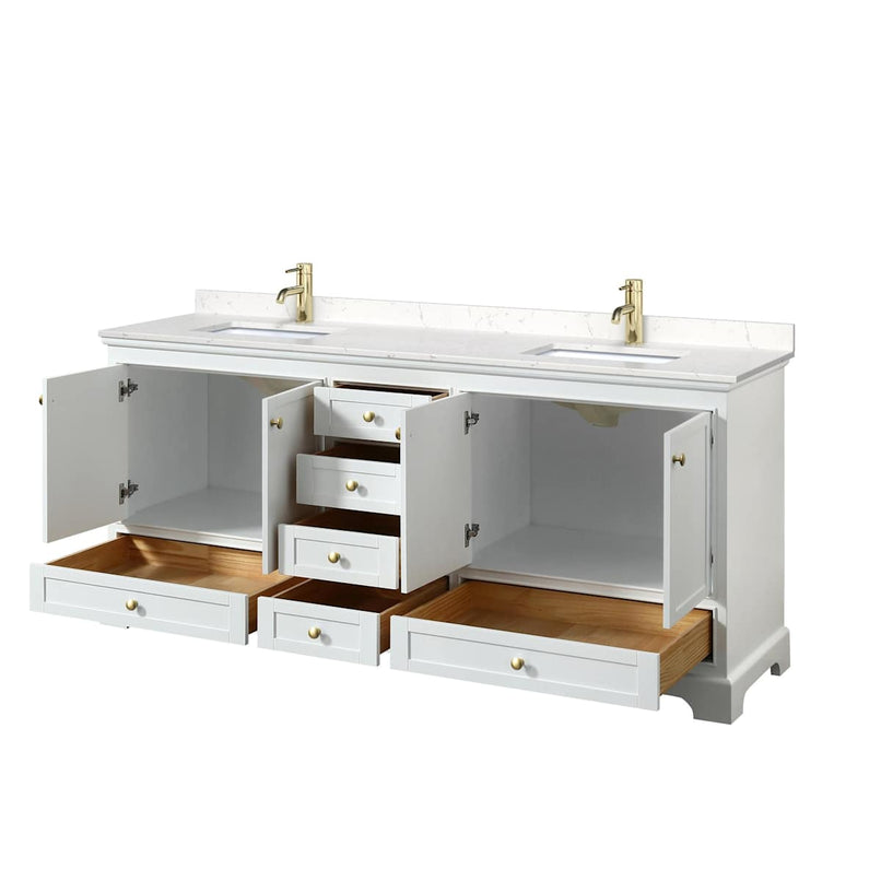 Deborah 80" Free Standing Double Basin Vanity Set with Cultured Marble Vanity Top - image 21