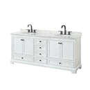 Deborah 80" Free Standing Double Vanity Set with Wood Cabinet and Marble Vanity Top - image 9